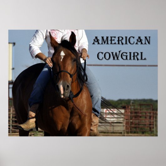 poster "American Cowgirl" (Voorkant)
