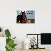 poster "American Cowgirl" (Thuiskantoor)