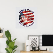Poster Amerika 250 Jaar Feestviering (Thuiskantoor)