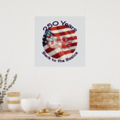 Poster Amerika 250 Jaar Feestviering (Keuken)