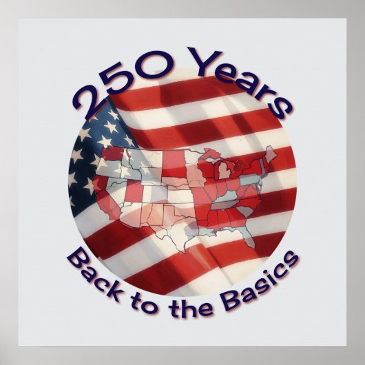 Poster Amerika 250 Jaar Feestviering (Voorkant)
