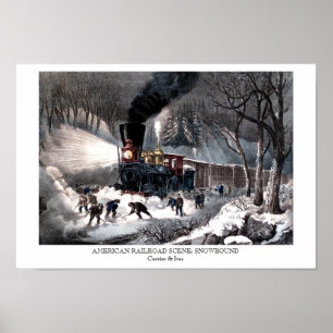 Poster - AMERIKAANS RAILWEGSCENE: SNOWBOUND