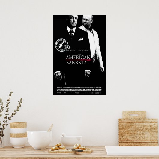 POSTER AMERIKAANSE BANKSTA (Keuken)