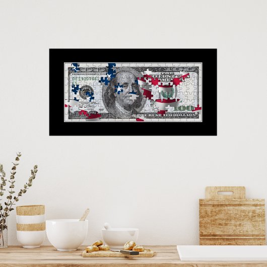 POSTER Amerikaanse dollar (Keuken)