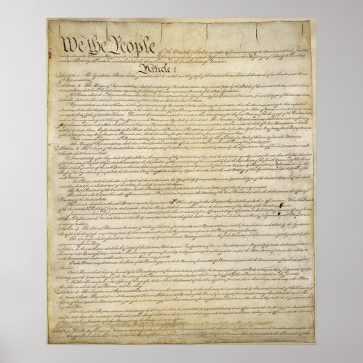 POSTER Amerikaanse grondwet (Voorkant)