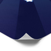 Poster Amerikaanse Starburst Stars (Hoek)