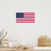 Poster Amerikaanse vlag (Keuken)