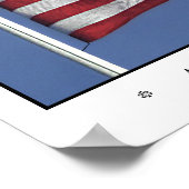 Poster Amerikaanse vlag (Hoek)