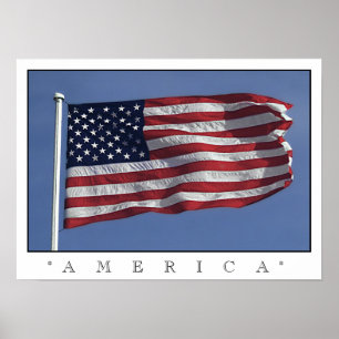 Poster Amerikaanse vlag