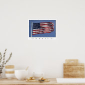 Poster Amerikaanse vlag (Keuken)