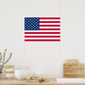 Poster Amerikaanse vlag Verenigde Staten van Ameri (Keuken)