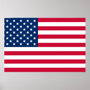 Poster Amerikaanse vlag Verenigde Staten van Ameri