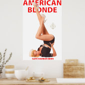 POSTER AMERIKAN BLONDE (Keuken)