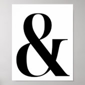 Poster Ampersand / and Sign (Voorkant)