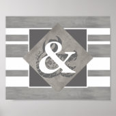 poster ampersand grijs en wit ongevoelig (Voorkant)