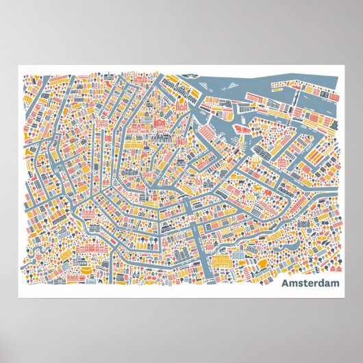 Poster Amsterdam (Voorkant)