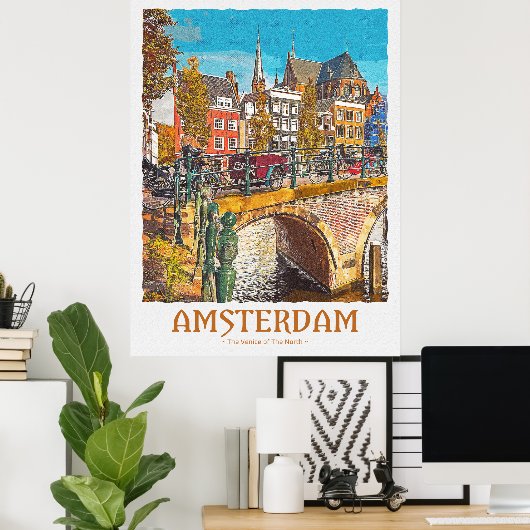 Poster Amsterdam (Thuiskantoor)