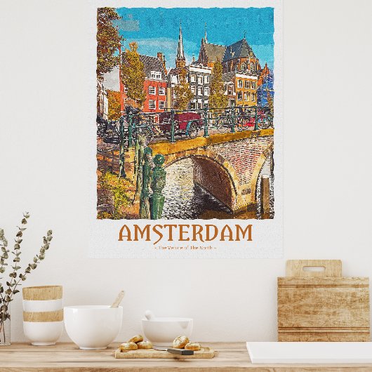 Poster Amsterdam (Keuken)