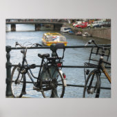 Poster Amsterdam fietsen (Voorkant)