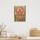 Poster  anatomische illustratie (Keuken)