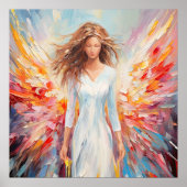 Poster Angelic Spectrum Heldere losse geschilderde (Voorkant)