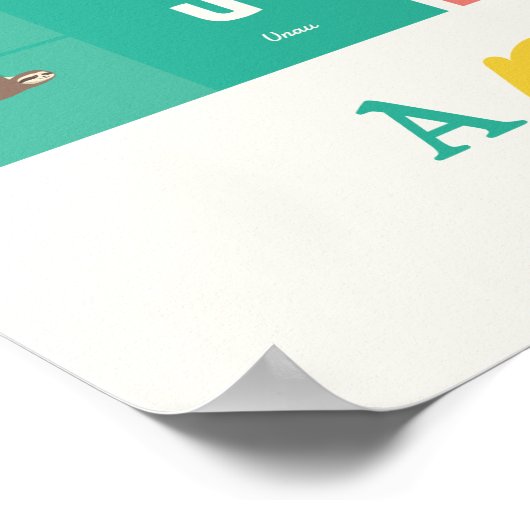 Poster Animalfabet (Hoek)