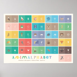 Poster Animalfabet