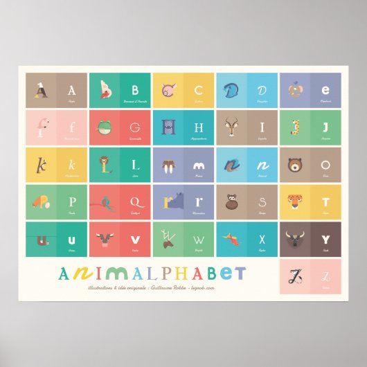 Poster Animalfabet (Voorkant)