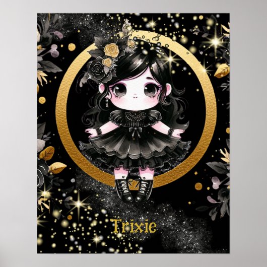 POSTER | Anime Meisjes Goth Aardig Aangepast Kawai (Voorkant)