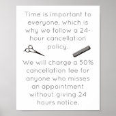 Poster annuleringsbeleid (Voorkant)