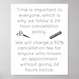 Poster annuleringsbeleid