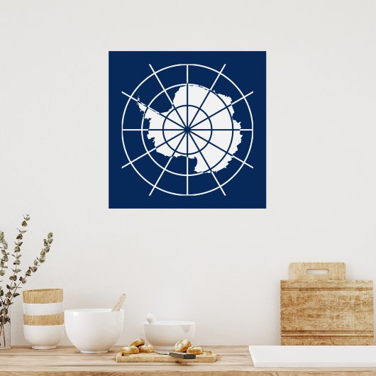 Poster Antarctisch Verdragsstelsel (Keuken)