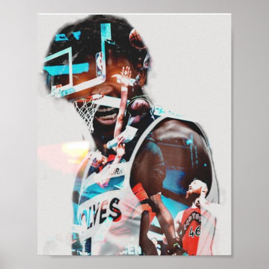 Póster anthony edwards, baloncesto, sports poster (Voorkant)