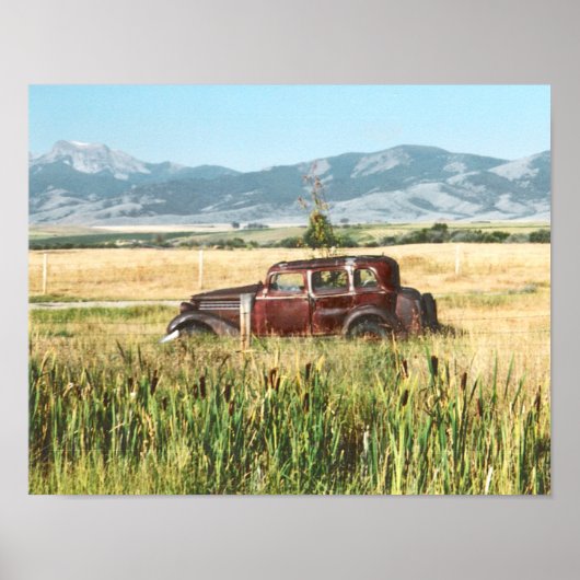 Poster Antiek autofoto's (Voorkant)