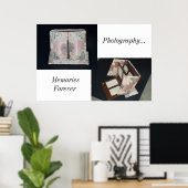 Poster/Antiek fotoalbum/herinneringen Poster (Thuiskantoor)