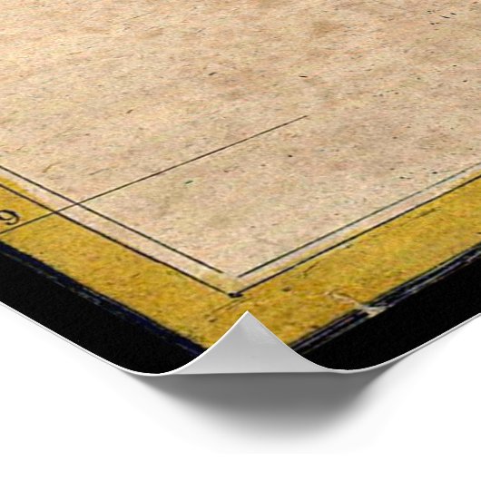 Poster Antiek Hawaii-kaart (Hoek)