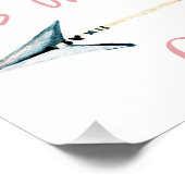 Poster Antler Baby shower (Hoek)