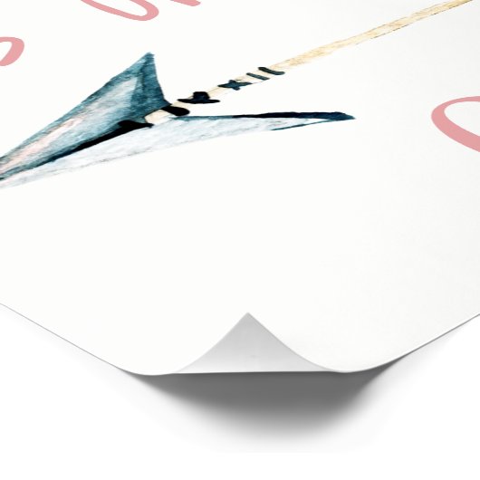 Poster Antler Baby shower (Hoek)