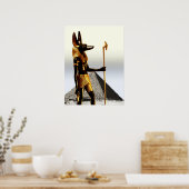 Poster Anubis en het Kruis Ankh (Keuken)