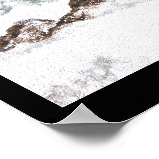 Poster aquarelle phare tempête Bretagne île (Hoek)