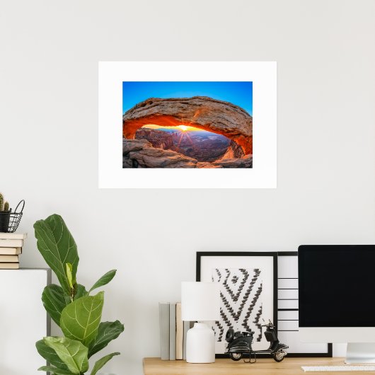 Poster Arch Rock Utah (Thuiskantoor)