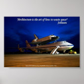 Poster: "Architectuur is de kunst...afvalruimte" Poster (Voorkant)