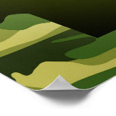 Poster Arkansas State Silhouette Camo (Hoek)