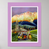 Poster  Art ABRUZZO Italië (Voorkant)