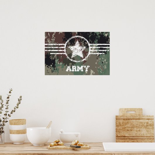 Poster Art Army (Keuken)