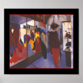 Poster  Art August Macke Mode store (Voorkant)