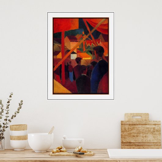 Poster  Art. August Macke Seiltänzer 2 (Keuken)