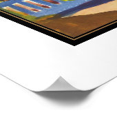 Poster  Art August Macke Terrace (Hoek)