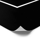 Poster ART DECO DAME Zwart Wit (Hoek)