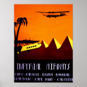 Poster - Art Deco Imperial Airways (Voorkant)